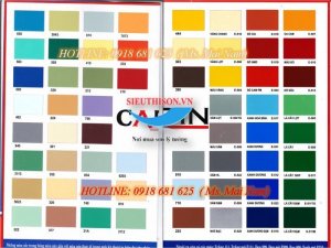 bảng màu sơn kẻ vạch đường