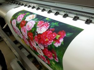 In canvas tranh treo tường hoa mẫu đơn, đại cát đại lợi | In canvas giá rẻ trên máy in mực nước tại In Kỹ Thuật Số | Đáp ứng in canvas giá rẻ số lượng 1 tấm