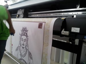 In silk TPHCM | In tranh Phật giáo từ in tranh nghệ thuật chất liệu vải silk tại Tp.HCM