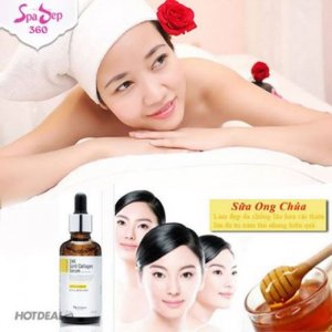 Điều Trị Da Mặt Trắng Sáng Bằng Collagen Vàng Nano Đắp Mặt Nạ Sữa Ong Chúa