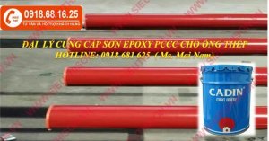đại lý bán sơn màu đỏ cho ống kẽm pccc