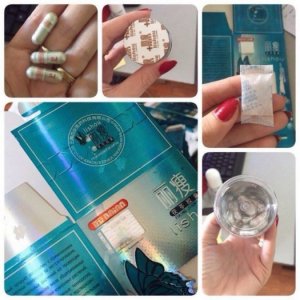 Viên uống giảm cân lishou phục linh xanh