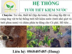 Chuyên: Tư vấn, thiết kế, thi công lắp đặt và cung ứng vật tư hệ thống tưới tiết kiệm nước