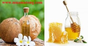 MẬT ONG VÀ DẦU DỪA LÀM TRẮNG DA