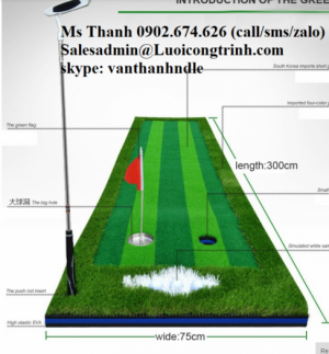 Cung cấp và lắp đặt thảm putting green gạt golf trong nhà, ngoài trời