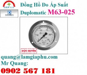 Đồng Hồ Đo Áp Suất Duplomatic M63-160
