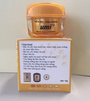 Kem trị mụn, thâm, trắng da Umi 15g
