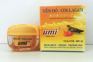 Kem trị mụn, thâm, trắng da Umi 15g