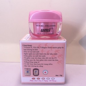Kem Trắng Da - Tinh Khiết - Vitamin E ( Yên đỏ - Collagen Umi 15g )