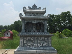 Mộ đá đẹp, mẫu mộ đá đôi hai mái