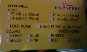 Gym ball da trơn mới