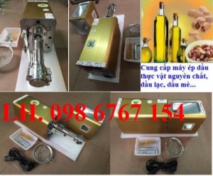 Địa chỉ cung cấp máy ép dầu lạc dầu mè, máy ép dầu thực vật nguyên chất 100% tốt cho gia đình, máy ép đầu chạy điện rẻ nhất thị trường.