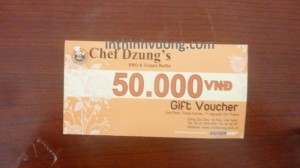 In thẻ ưu đãi, thẻ giảm giá, tờ rơi, tờ gấp voucher giá rẻ nhanh