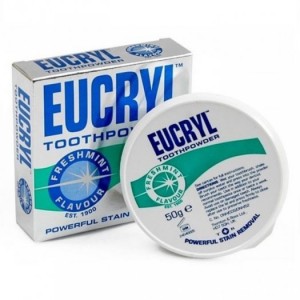 Bột trắng răng Eucryl Tooth Powder 50gr dành cho răng ố vàng