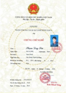 chứng chỉ lái xe nâng