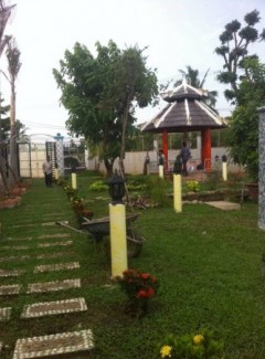sân vườn ở bình chanh đã hoàn thành