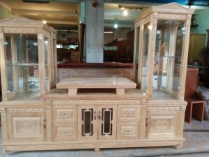 Kệ kính xoan đào