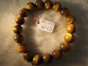 Vòng đeo tay đá Mắt Hổ Vàng thiên nhiên hạt tròn 10ly