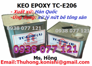 Keo epoxy TC E206, epoxy SL 1400 xử lý nứt bê tông tường tại TPHCM