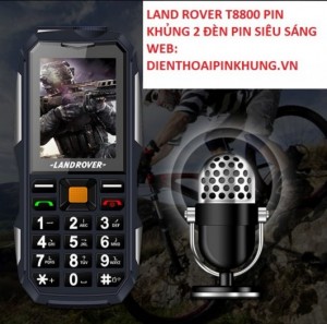 Điện thoại land rover t8800 pin khủng 2 đèn pin siêu sáng
