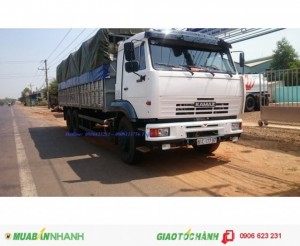 Tải thùng KAMAZ, Xe tải thùng 15,5 tấn/24 tấn KAMAZ, Bán xe tải KAMAZ khuyến mãi 100% trước bạ