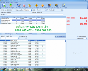 Máy Tính Tiền, máy đọc mã vạch sp cho Siêu Thị Mini tại Cà Mau