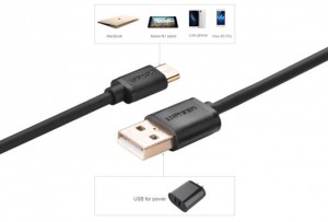 Cáp USB type C sang USB 2.0 dài 1m 30159 chính hãng Ugreen