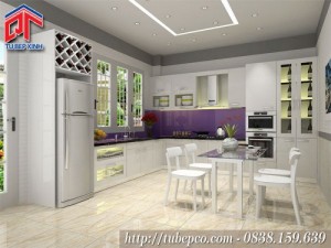 Tủ bếp màu trắng, xu hướng thời thượng trong thiết kế nội thất