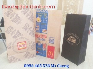 Túi giấy , túi khoai lắc, bao bánh mì