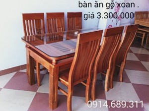 bàn ghế ăn gỗ xoan