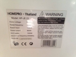 Lò vi sóng HomePro HP-JE23, dung tích 23 lít, kết hợp nướng