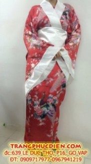 Tôi muốn thuê Kimono màu vàng cam,họa tiết hoa đào nhỏ ở đâu?