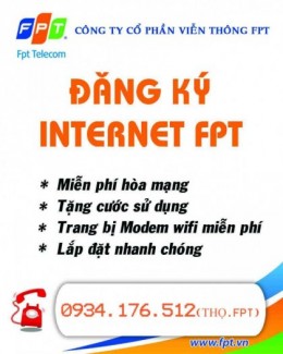 Liên hệ lắp đặt internet cua FPT nhanh nhất