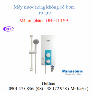 Máy nước nóng Panasonic DH-3JL4VA không có bơm trợ lực