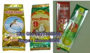 Túi trà 1kg, 2kg, túi trà xếp hông, túi đáy đứng