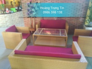 Sofa mây cafe mới đẹp