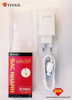 Củ sạc NHANH TITAN Ultra Fast dùng cho iOS/ANDROID