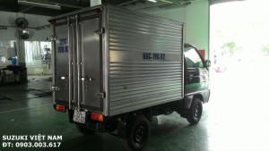 Cần Bán Suzuki Carry Truck 650kg Màu Xanh Thùng Kín Inox, Xe Mới