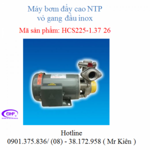 Máy bơm đẩy cao NTP HCS225-1.37 26