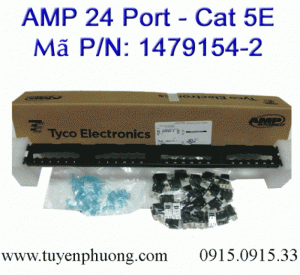 Patch panel 24 Port Cat5E AMP , patch panel 48 port cat5 , patch panel nhân rời .