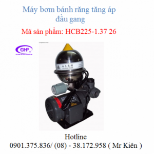 Máy bơm tăng áp đầu gang HCB225-1.37 26