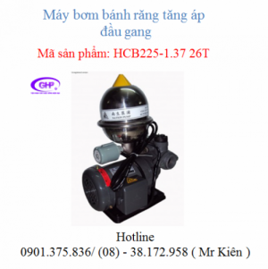 Máy bơm tăng áp đầu gang HCB225-1.37 26T