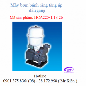 Máy bơm tăng áp đầu gang HCA225-1.18 26