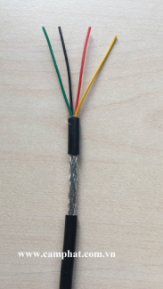 Cáp Tín Hiệu Báo Cháy Chống Nhiễu 4C x 0.15mm2, giá 3600đ/m