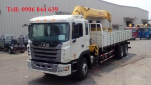 Giá bán xe tải Jac 11 tấn Gắn cẩu, xe tải Jac 11.4 tấn gắn cẩu giá tốt