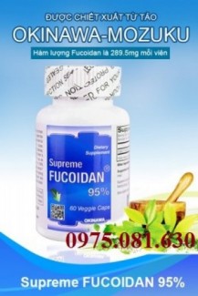 Supreme Fucoidan 95% - trị các bệnh ung thư hiệu quả