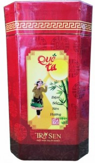 Trà sen hộp bát giác 100g hiệu Quê Ta