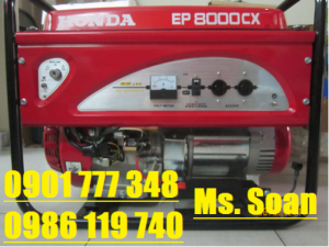 Máy phát điện Honda 7.5 KVA, Máy phát điện EP8000CX đề Nổ.