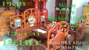 Thanh lý nhanh 3 bộ salon gỗ gụ cao cấp giá rẻ