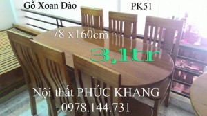 THANH LÝ 1 BÀN ĂN GỖ XOAN ĐÀO HIỆN ĐẠI BAO GIÁ TỐT